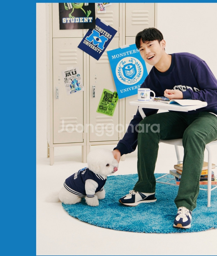 아르르 몬스터대학교 한정판 견주옷+반려견옷 콜라보세트--5