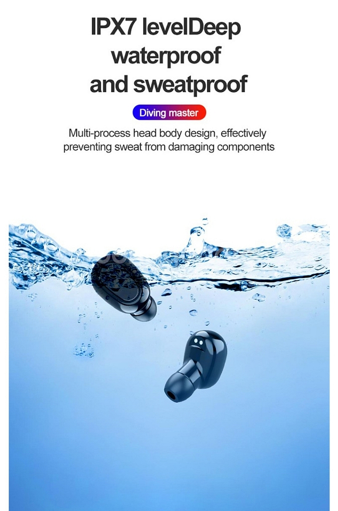 중국정품)LED무선TWS블루투스방수헤드셋미개봉--7