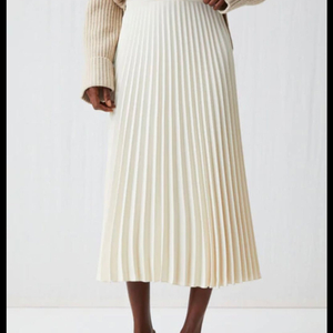 ARKET pleated crepe skirt 플리츠