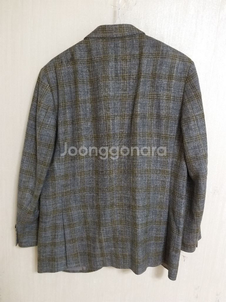 남성 마에스트로 알베로 실크.린넨 체크자켓 (95)--9
