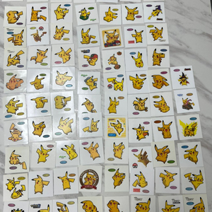 일본 피카츄 띠부씰 모음 86pcs