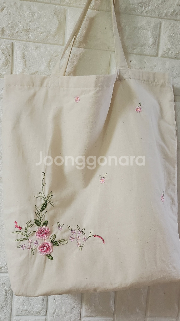 박술녀*손자수광목에코백40~38--0