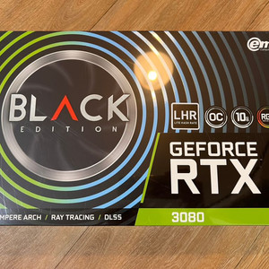 RTX3080 블랙에디션 oc 10GB 미개봉 팝니다