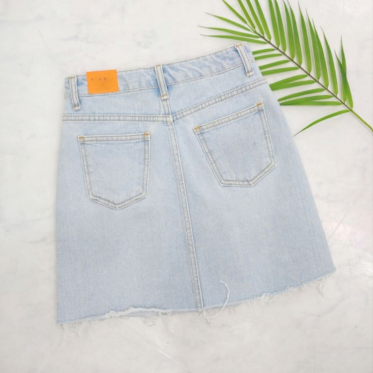 ~28)4버튼연청A스커트 새거 만원(세일)--6