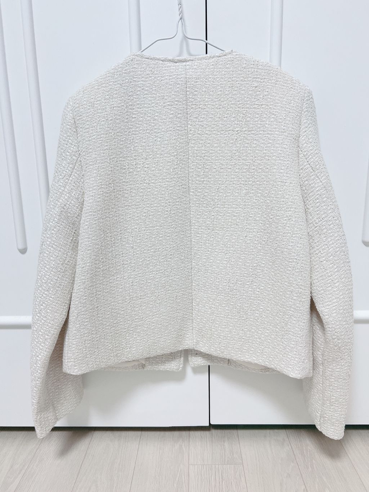 [새상품] BIND(바인드)트위드자켓화이트_택포삼만삼천--2