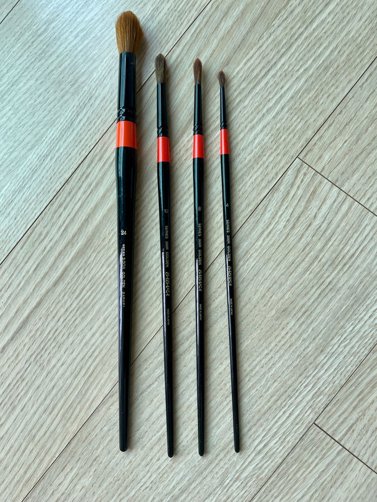 바바라 전문가용 수채화붓 300R 이미지