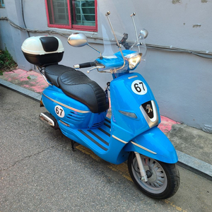 푸조 장고 스포츠 파란색 7,500km 스쿠터 오토바이