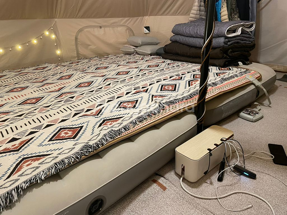 Intex 인텍스 듀라빔 플러스 에어매트 더블 캠핑--7