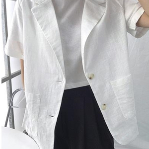[린넨] 시원한 소재와 소매 롤업 포인트! 린넨 여름