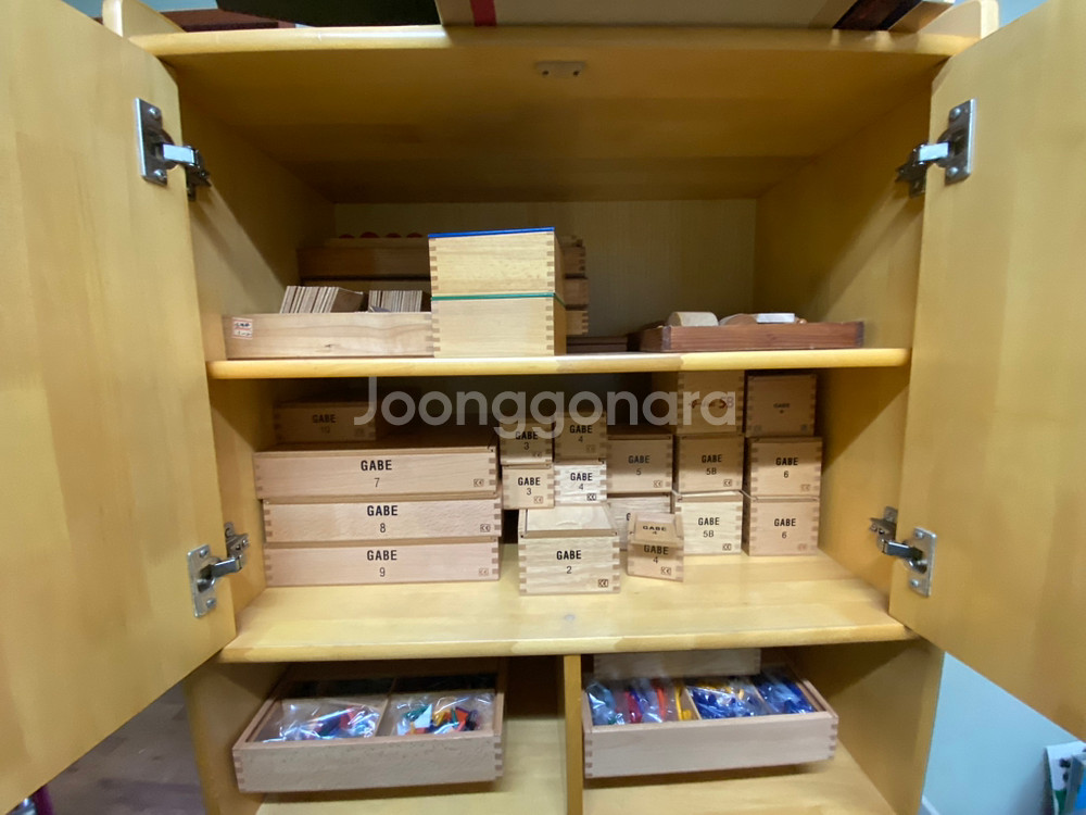 가베풀세트 + 자작나무 원목장--1