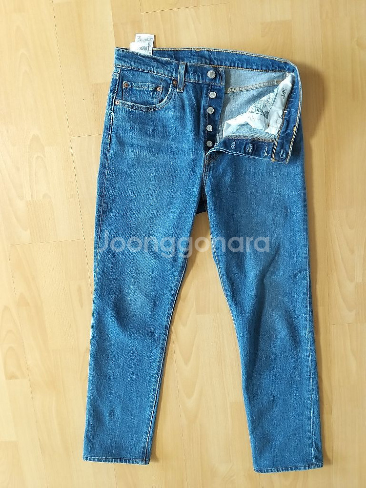 리바이스 501 일자청바지 (새상품.중청 스판30)--6