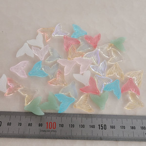 인어꼬리 파스텔색상 10색 20미리 40개 일괄