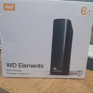 미개봉 WD Elements 외장하드 6tb