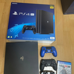 ps4 pro 2테라+듀얼쇼크2대+정품충전기+타이틀1