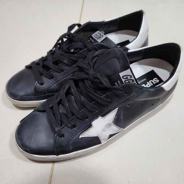 골든구스 블랙 / 화이트탭 38--5