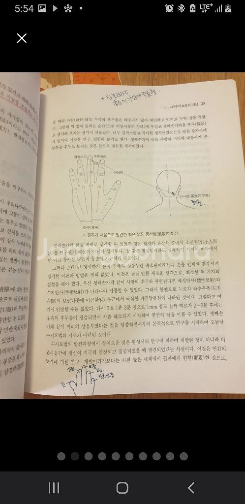 고려 수지침 학회 정식 교재 판매합니다--1