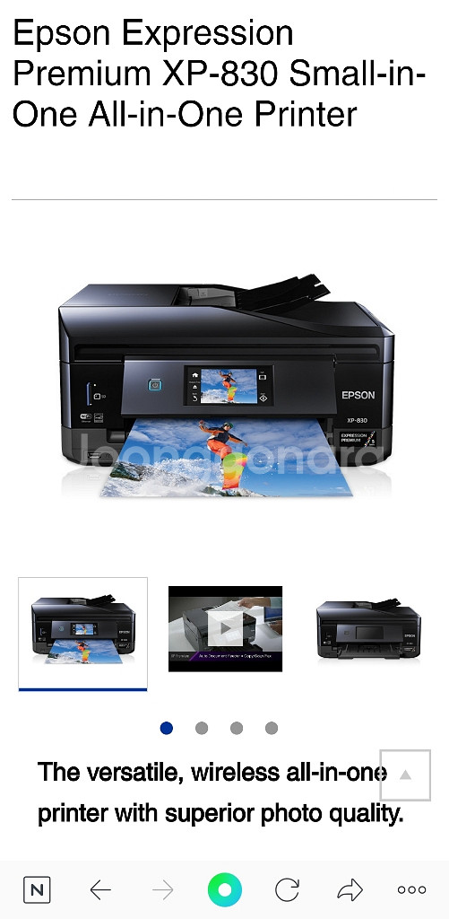 EPSON xp830 정품 싸게 드려요. 프린터/복합기/잉크/토너 중고나라