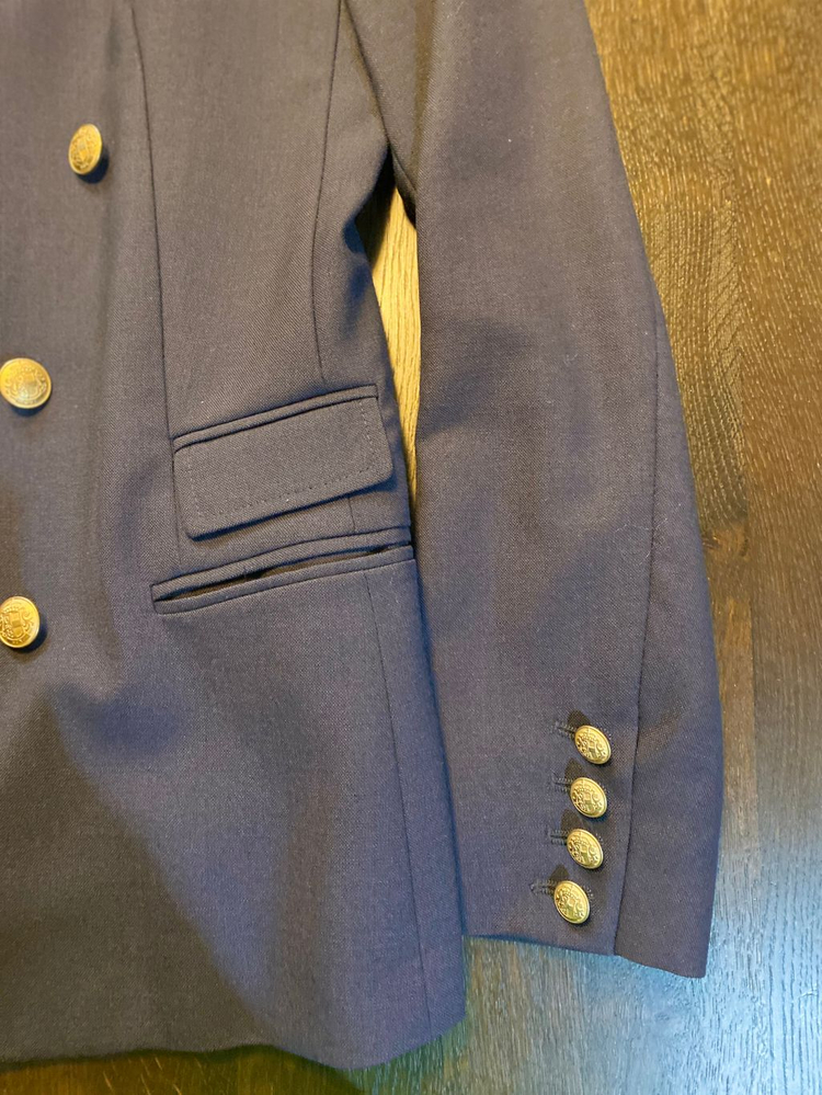 밴드오브아웃사이더스 네이비 더블 블레이저 3--4