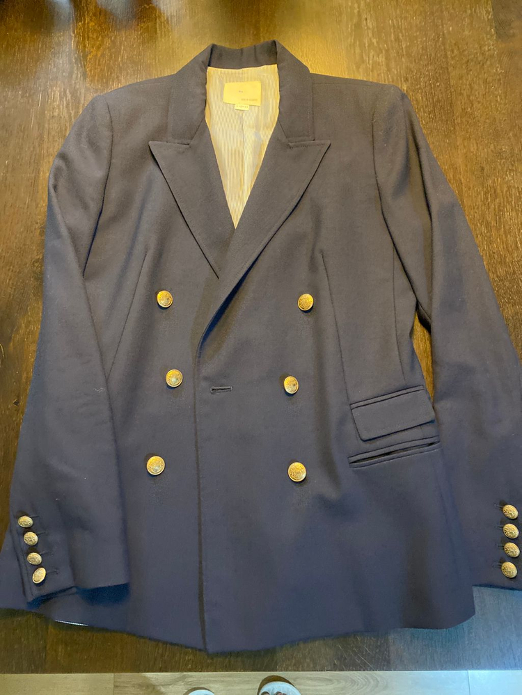 밴드오브아웃사이더스 네이비 더블 블레이저 3--0