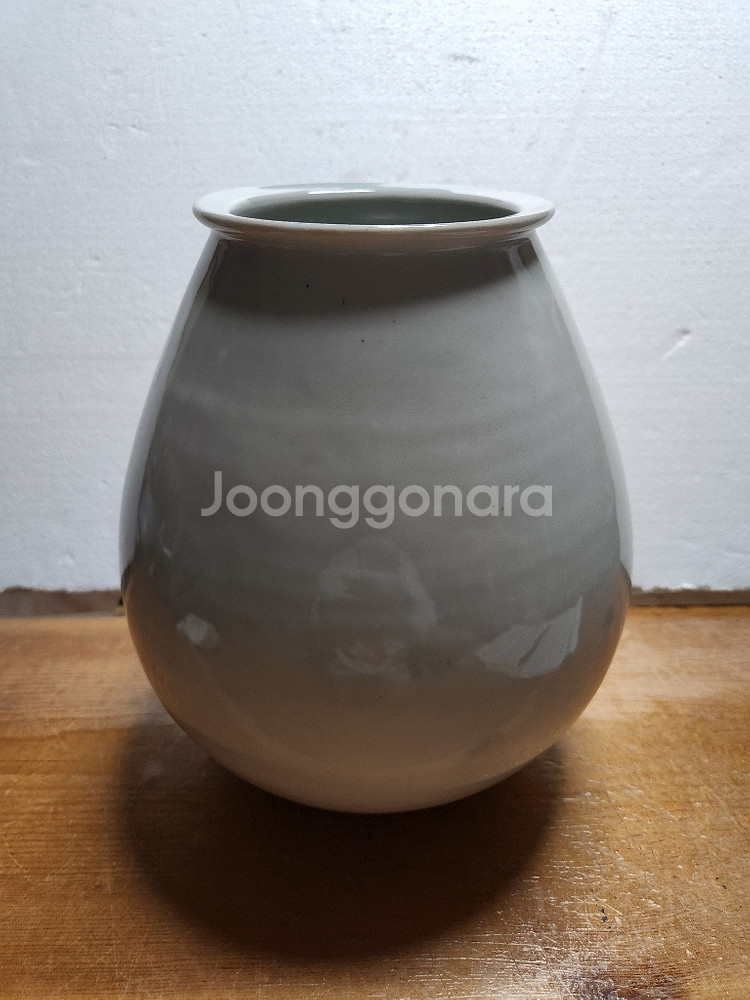 청화백자 괴석 난초문--3