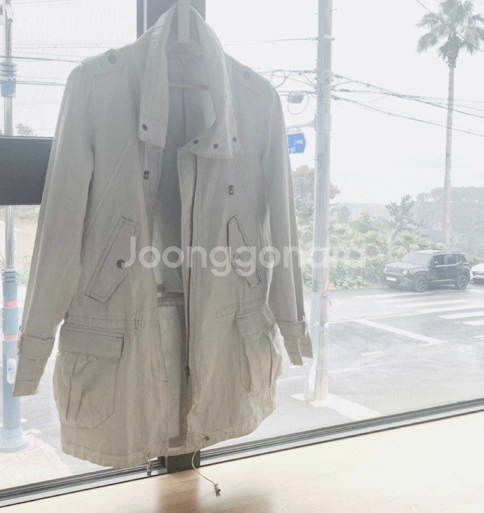마쥬 MAJE 라이트그레이 린넨 사파리--1
