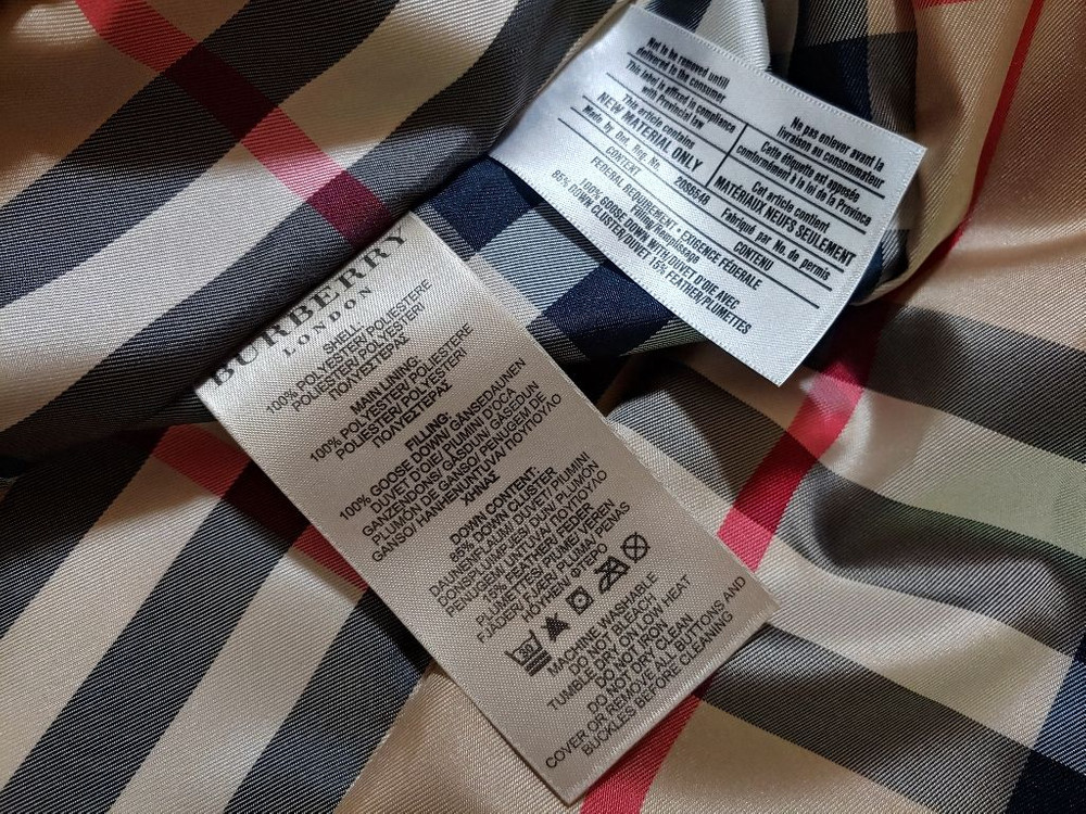 <명품> 여성 버버리 100% 거위털 패딩(55사이즈)--5