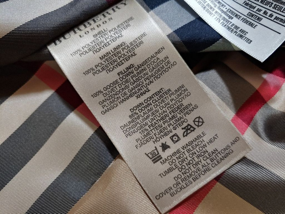 <명품> 여성 버버리 100% 거위털 패딩(55사이즈)--6