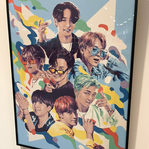 방탄소년단 다이너마이트 아트 프린트 18X24 인치