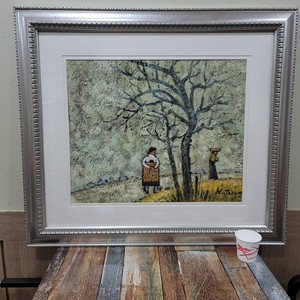 유화 그림 박수근풍