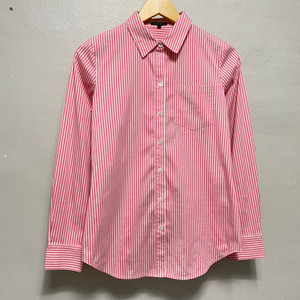 띠어리 핑크 스트라이프 셔츠