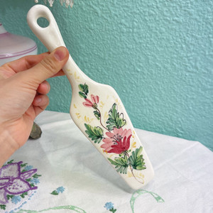 (이태리) 빈티지 핸드페인티드 케이크 서버