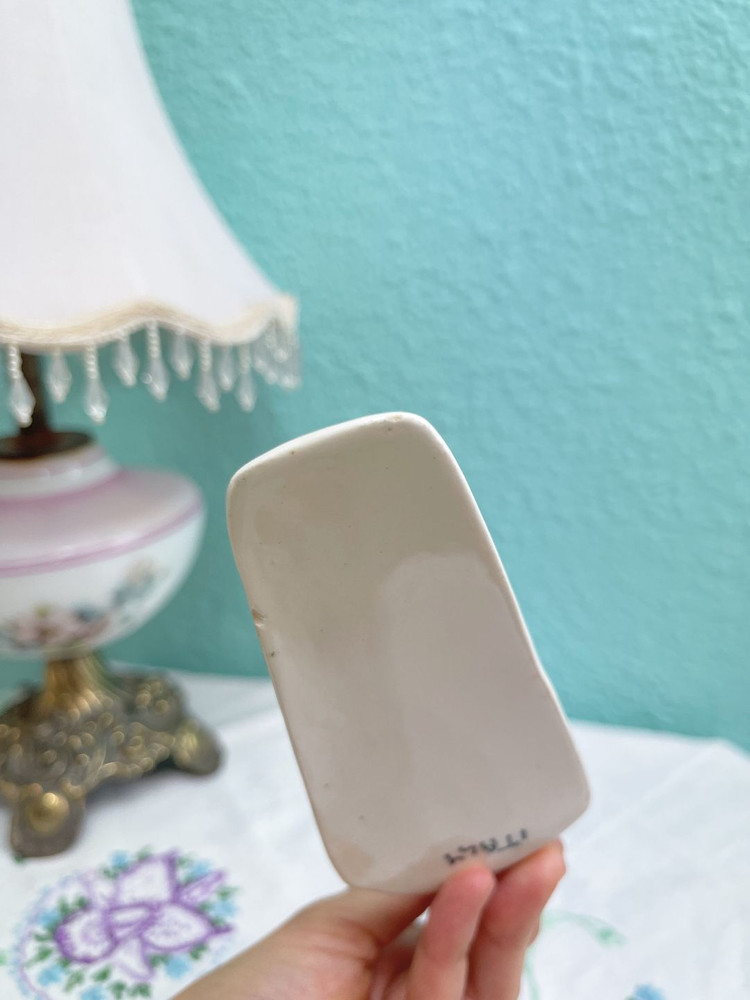 (이태리) 빈티지 핸드페인티드 케이크 서버 이미지