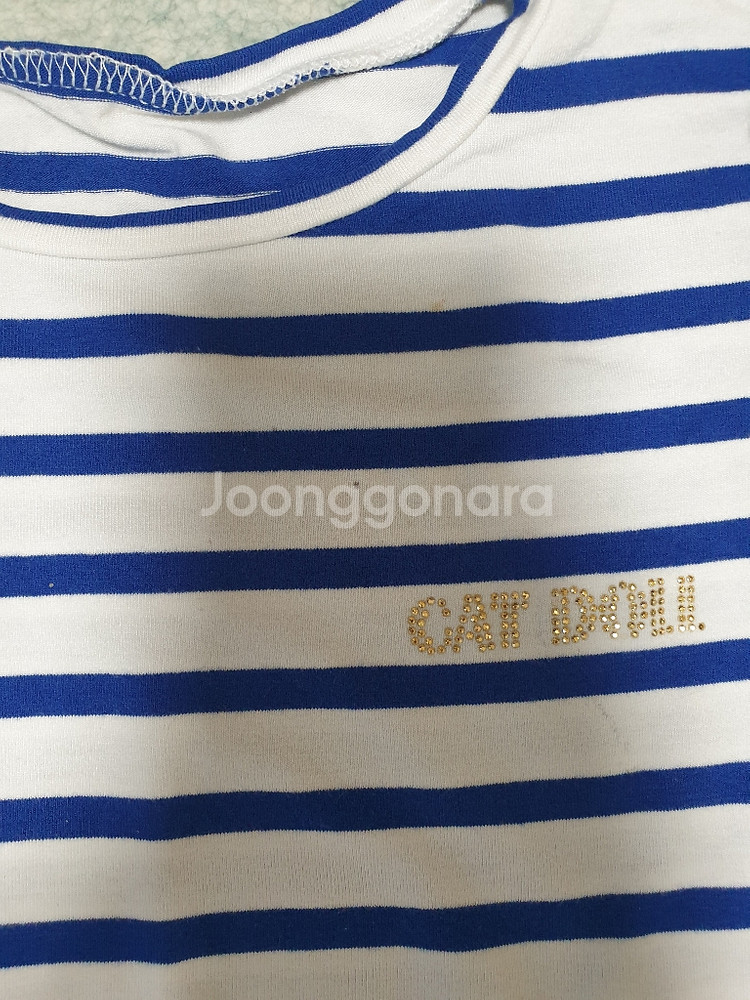 [더내림] 프랜치캣 티셔츠 + 앤디애플 원피스(120)--4