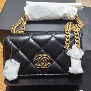 CHANEL Clutch with chain Lambs