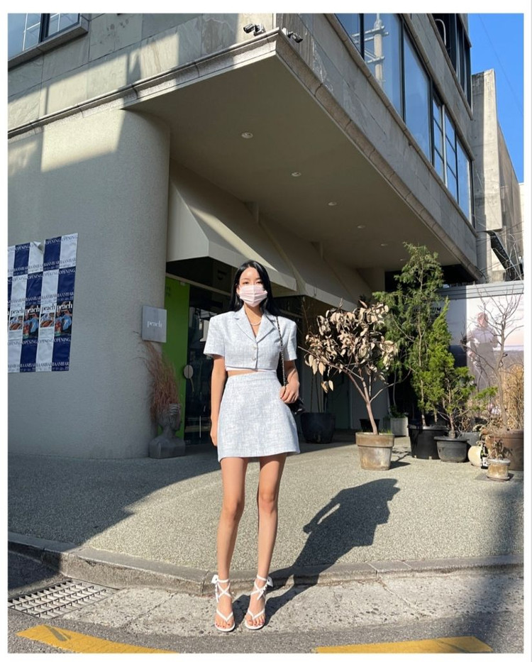 지윈 GWIN 트위드셋트--3