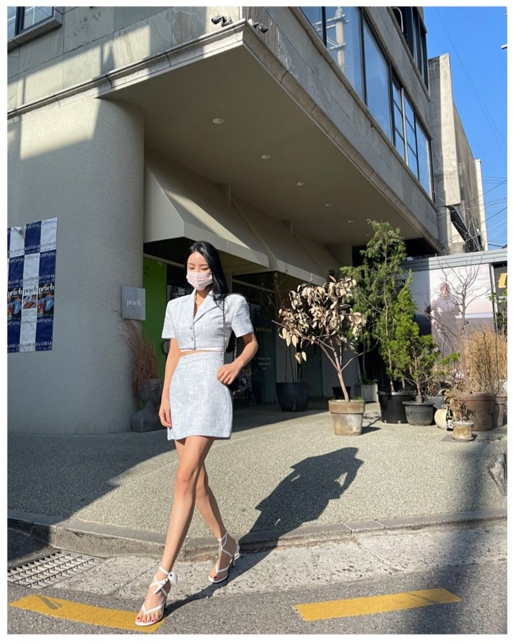 지윈 GWIN 트위드셋트--4