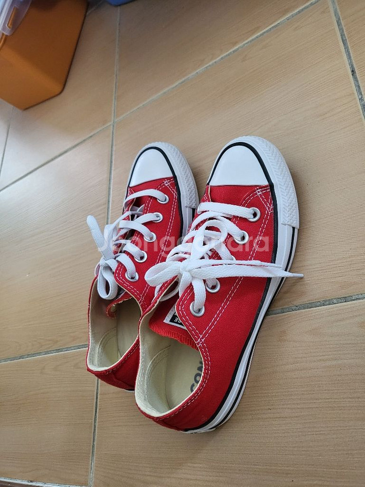 컨버스 운동화 로우 레드색상--0
