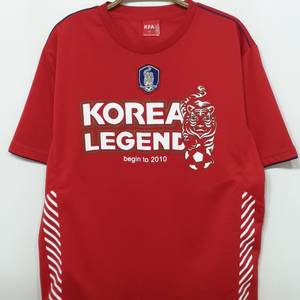 (100) 국가대표 축구 유니폼 빨강 기능성 반팔티셔츠