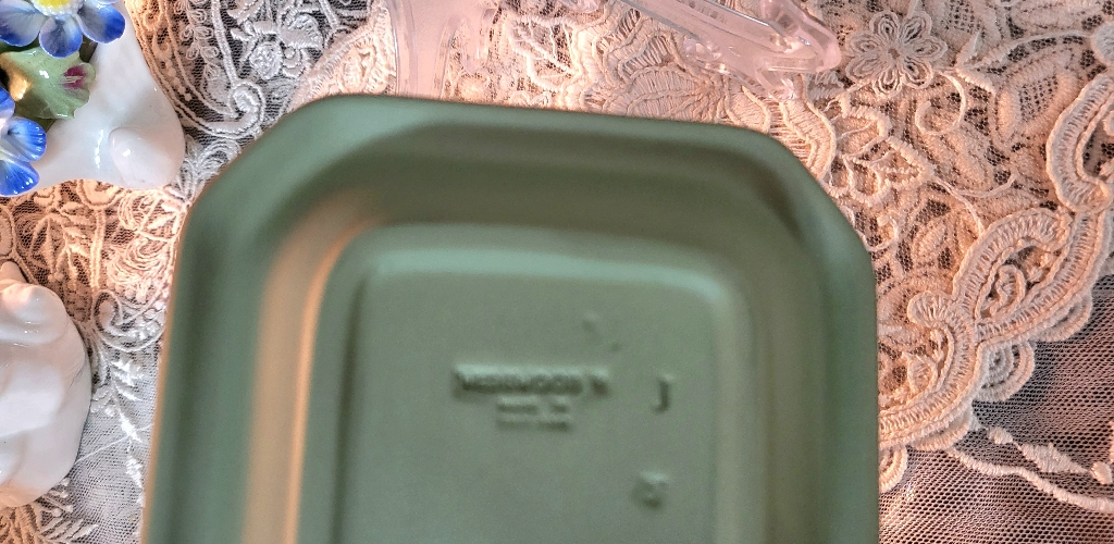 (점포정리세일)영국 웨지우드 제스퍼웨어 그린 핀트레이 이미지