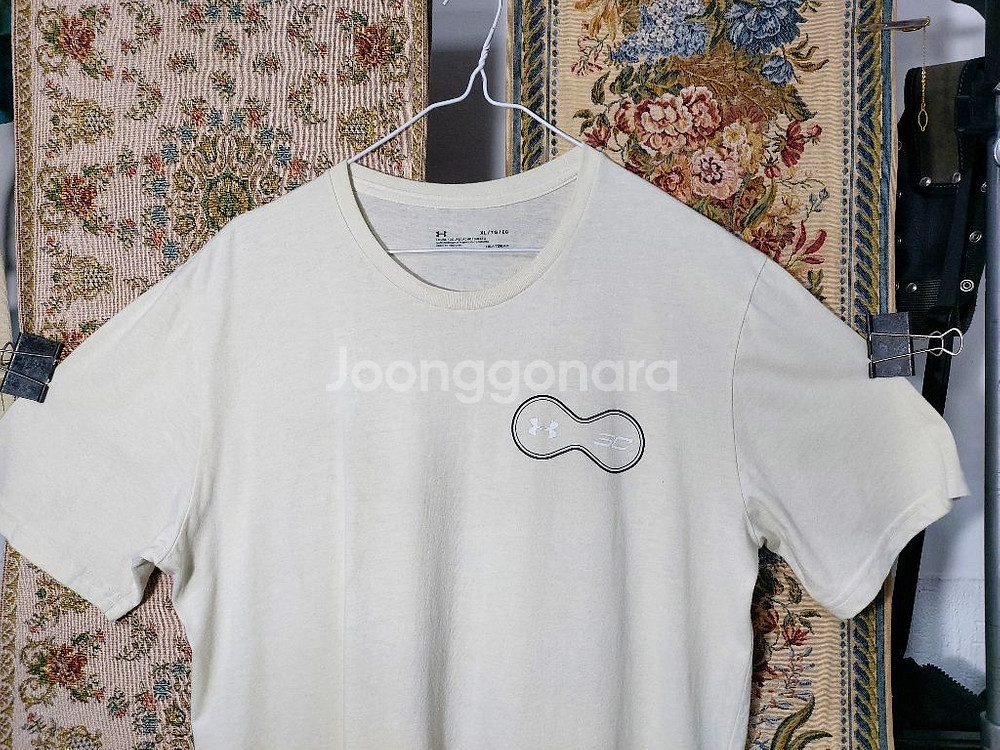 XL 언더아머 스티븐카레 라운드넥 티셔츠--3