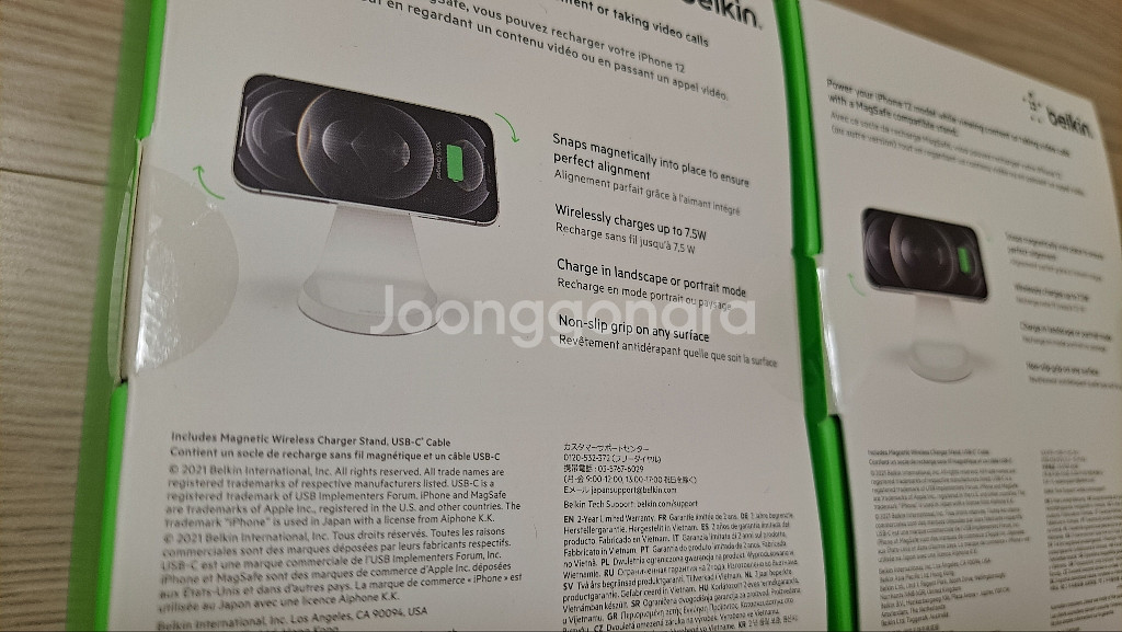 벨킨 맥세이프 부스트업 마그네틱 스탠드 무선충전기--2