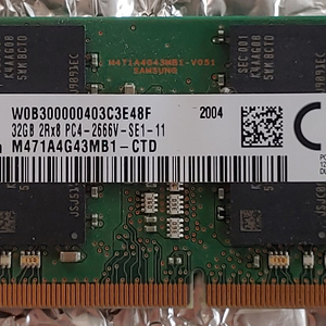 대전 노트북용 ddr4 32g 삼성램 양면 11만원 팝