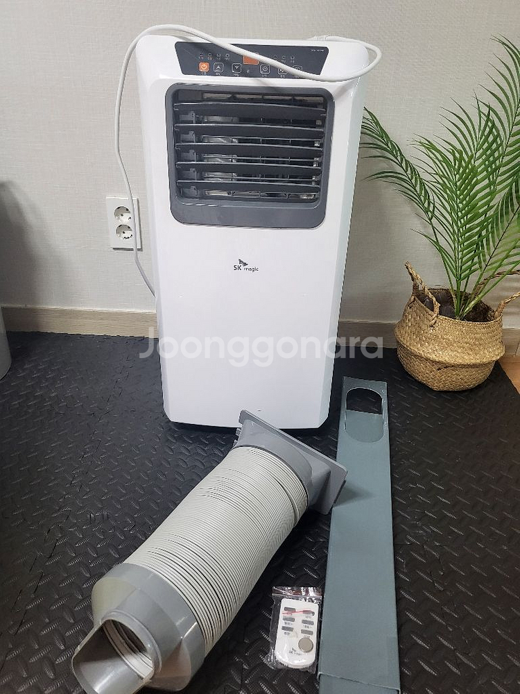sk매직 이동식 에어컨 파격가 구성품 전체중고 정상작동--1