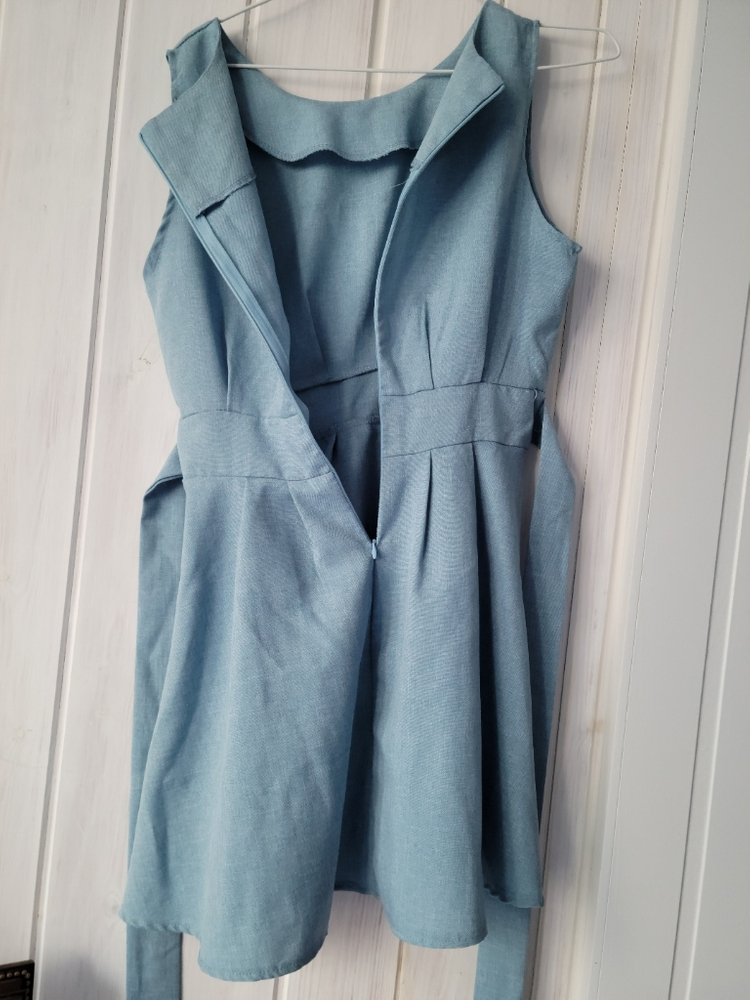 시원한 하늘색 원피스s--2