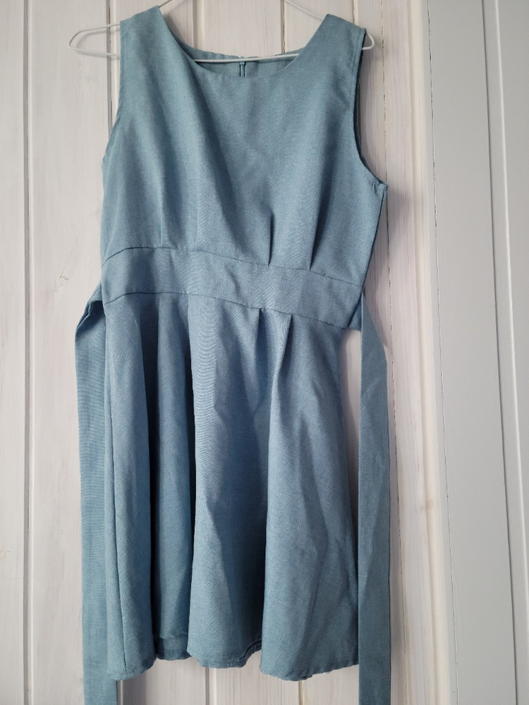 시원한 하늘색 원피스s--4