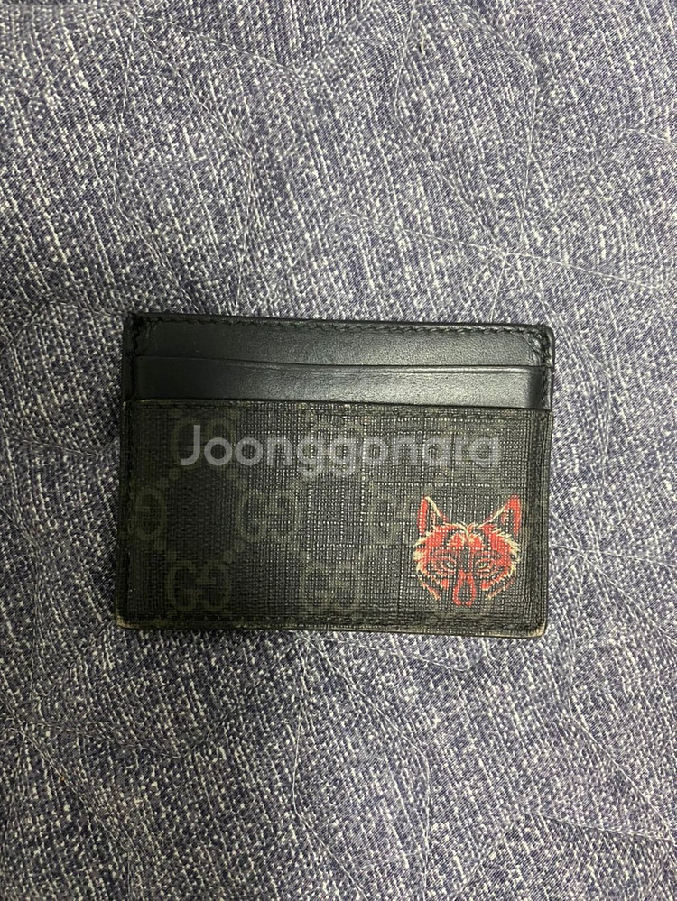 구찌 늑대 카드지갑--0