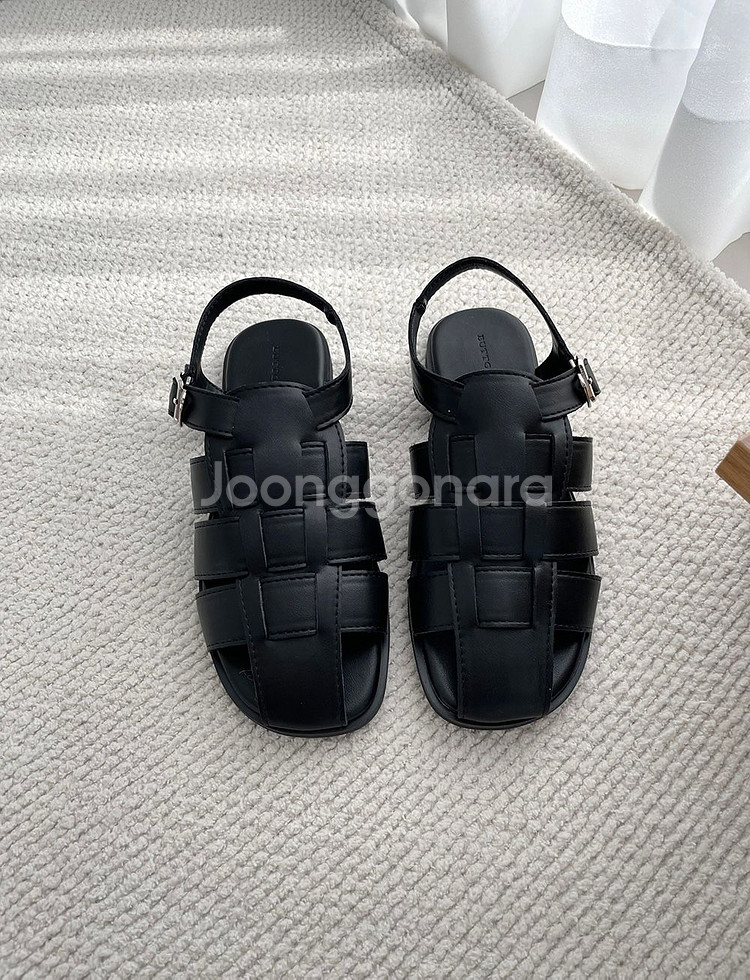버클 피셔맨 샌들 1cm(새상품)--3