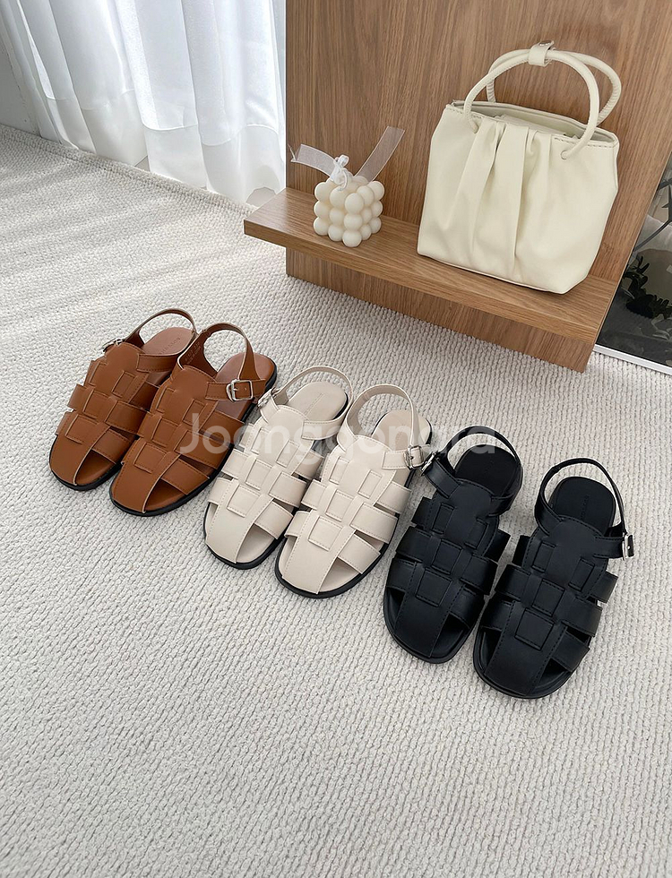 버클 피셔맨 샌들 1cm(새상품)--0