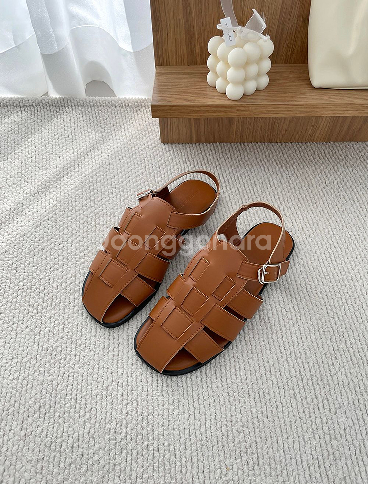 버클 피셔맨 샌들 1cm(새상품)--2