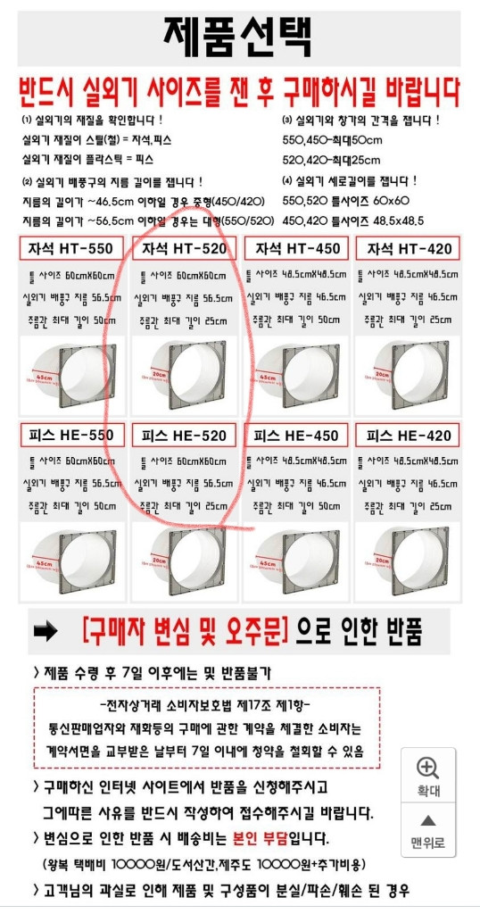실외기 에어로드 ht-520 새 것--2